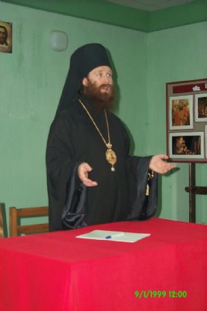 Одна из первых фотографий владыки Ростислава в Томске<br><br>9 января 1999 г.