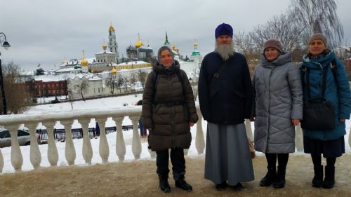 В Сергиевом Посаде томская группа присоединилась к основной группе