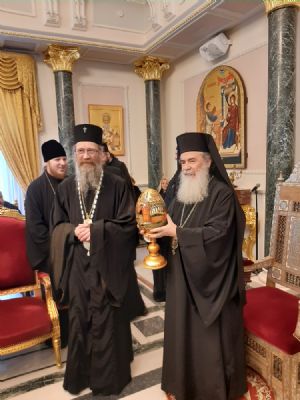 Встреча с Блаженнейшим Патриархом Иерусалимским Феофилом III